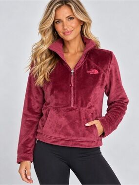The North Face Shelbe Raschel Reversible Pullover Women’s M Berry Mauve